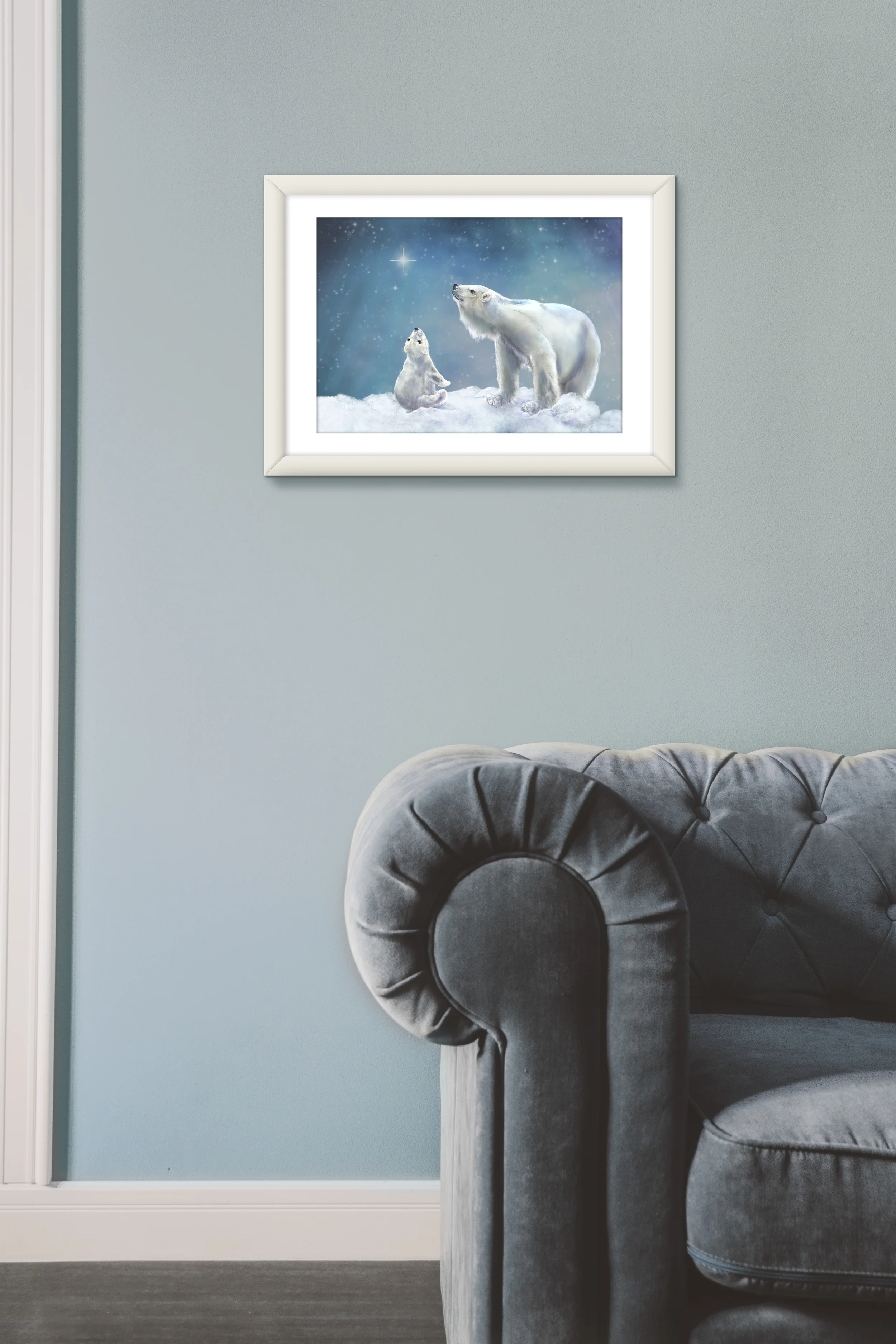 Polar Bears Art Print by Martha Bowyer
