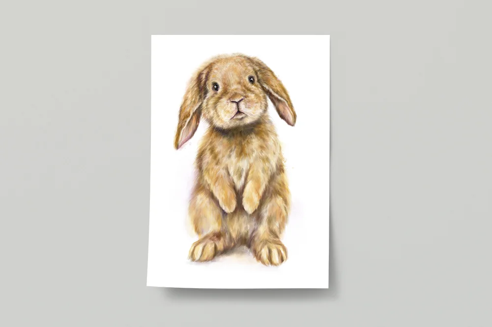 Flopsy Bunny Rabbit - A3 Poster Mockup 2.jpg