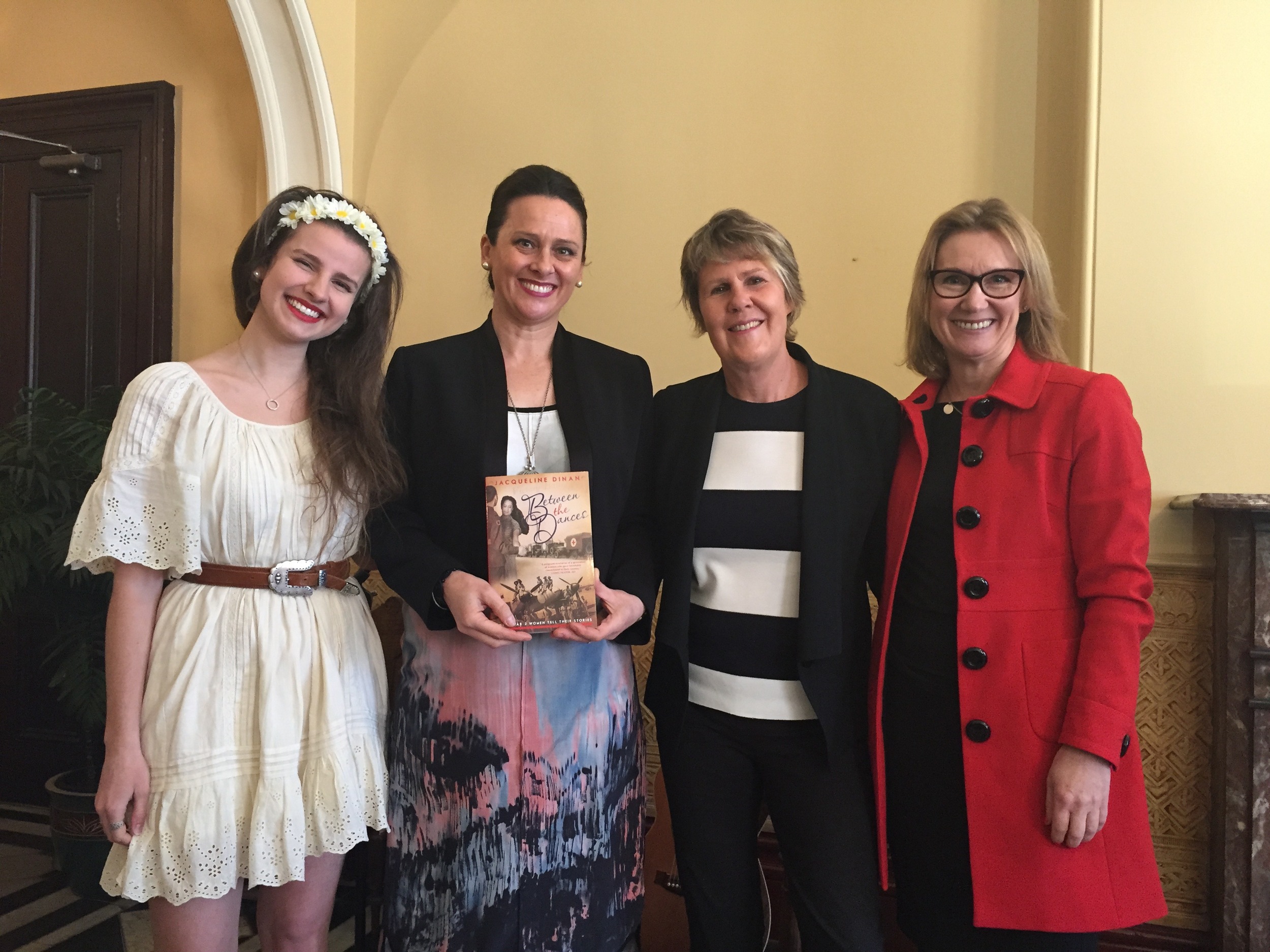 Imogen Clark, Fran Kelly, Jacqueline Dinan and Publisher Jane Curry