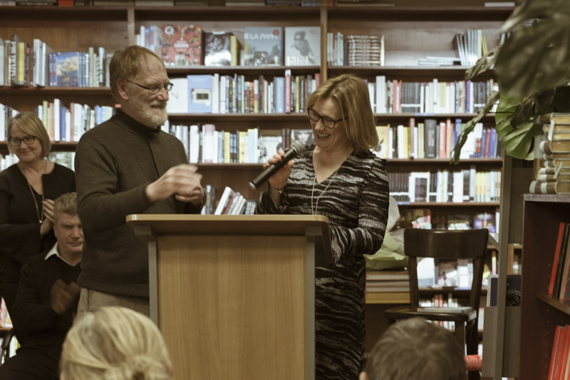 Peter Bishop and Ventura Press director and publisher, Jane Curry. 