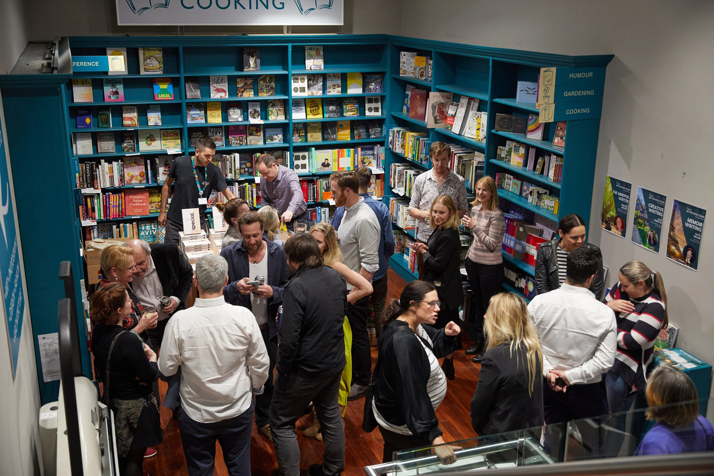  Enthused supporters waiting for the talk to begin 