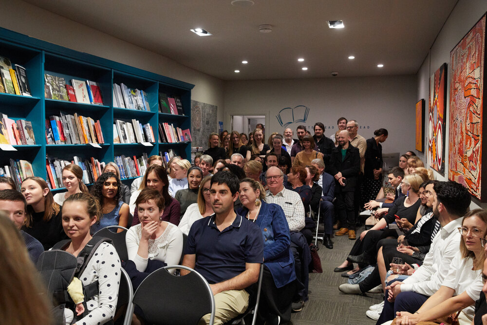  A huge crowd gathered upstairs at Better Read Than Dead 