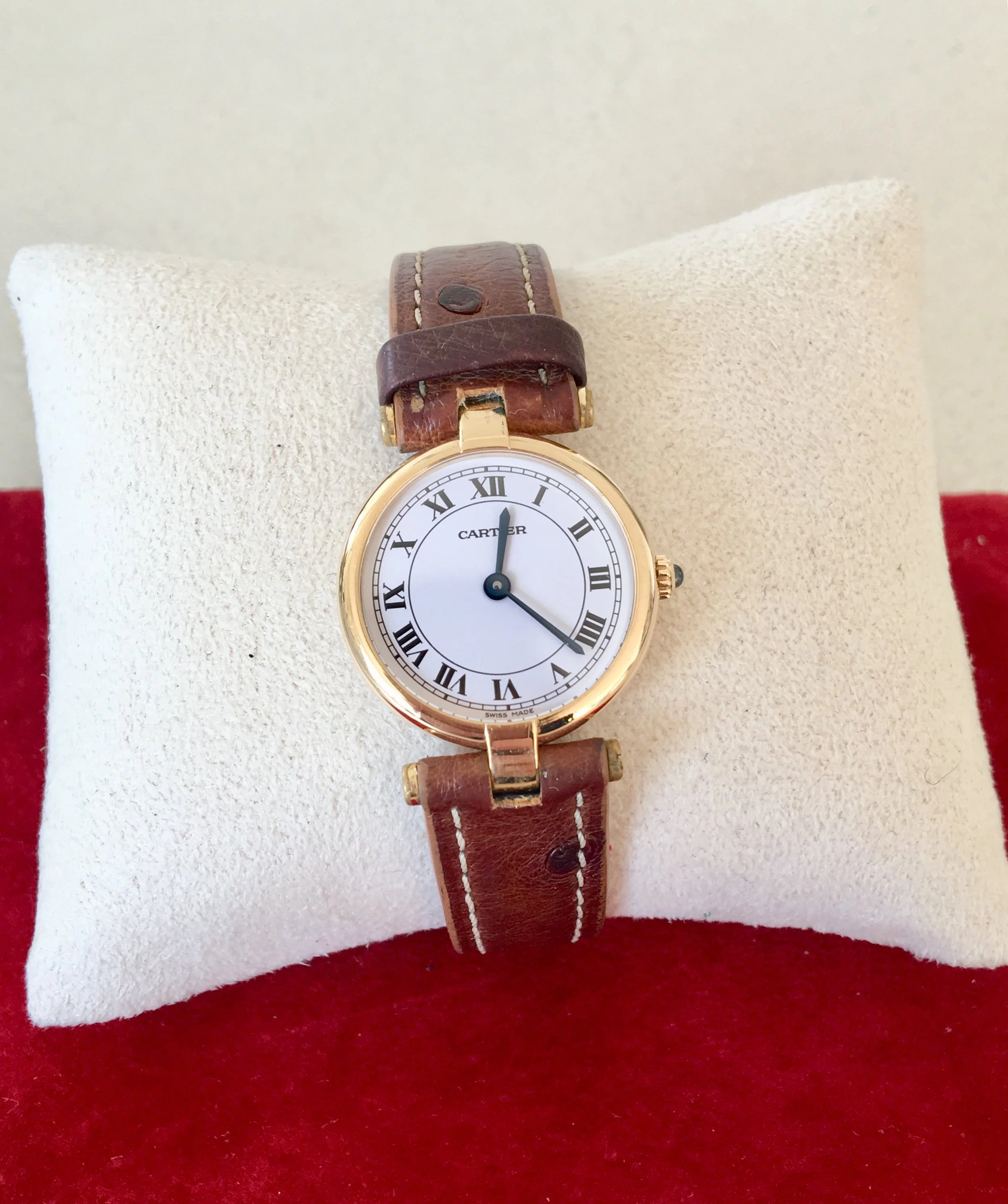 Cartier Montre Vendome en or jaune — Bijoux Anciens Paris de