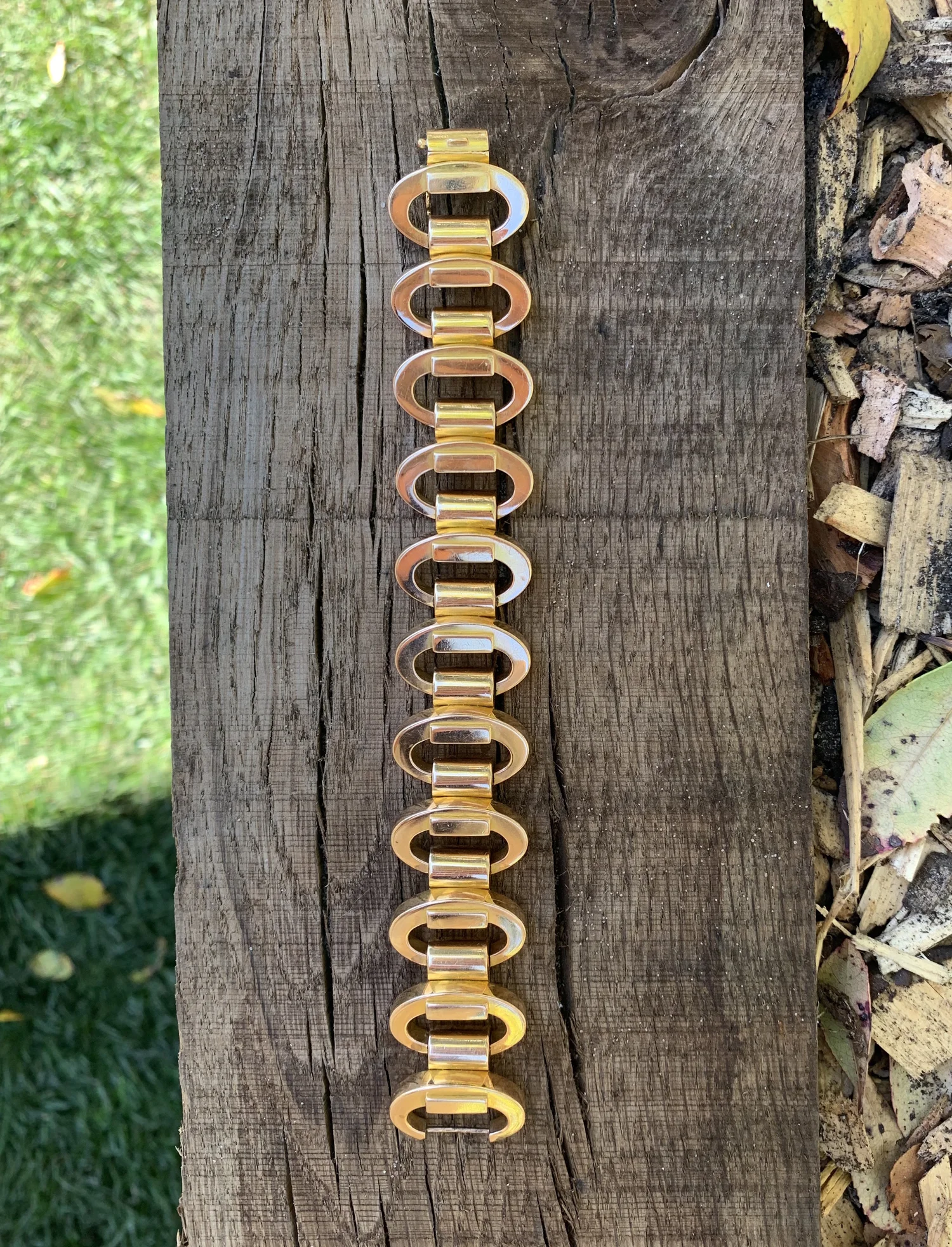Bracelet FRED et GEORLAND en émail et or jaune