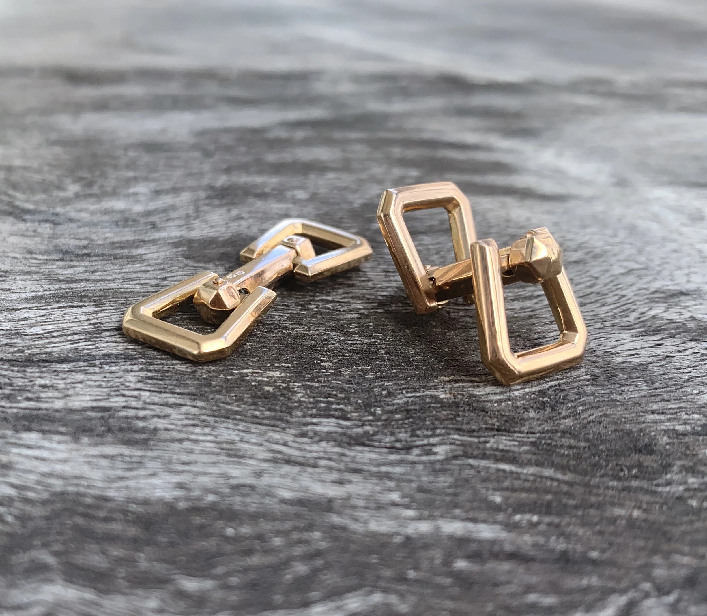 Boutons De Manchette Anciens Vintage – Signés, Bijoux Anciens, Très Bon état