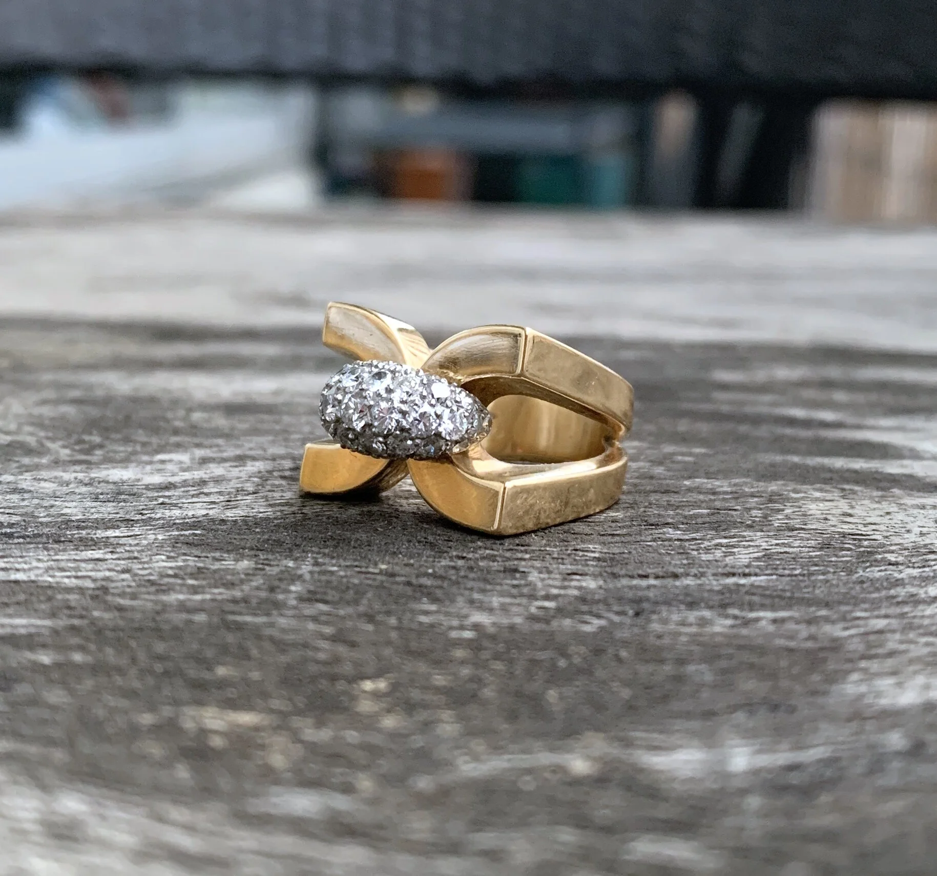 bague or jaune diamant moderne bague or jaune diamant moderne