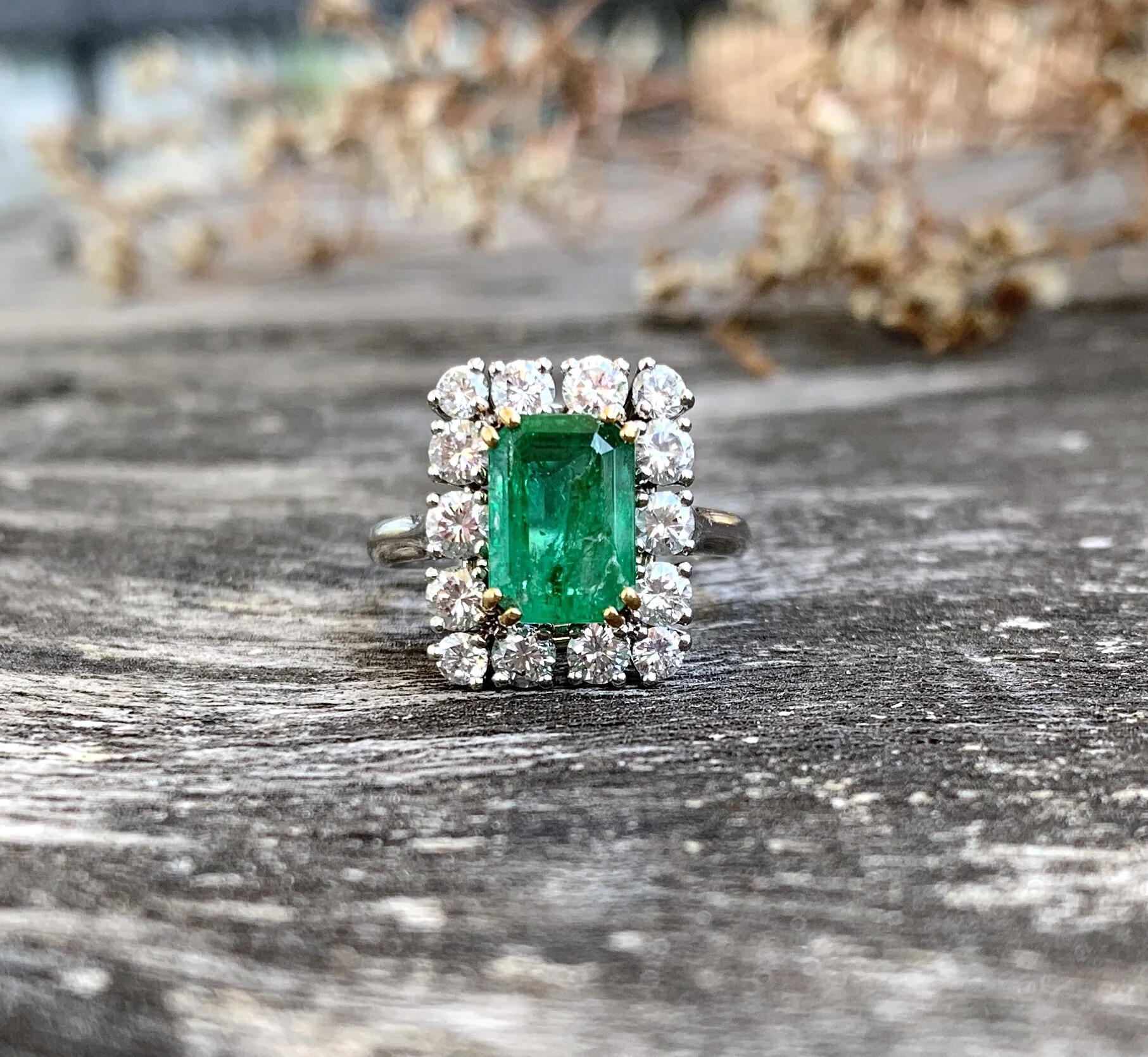 bague émeraude ancienne