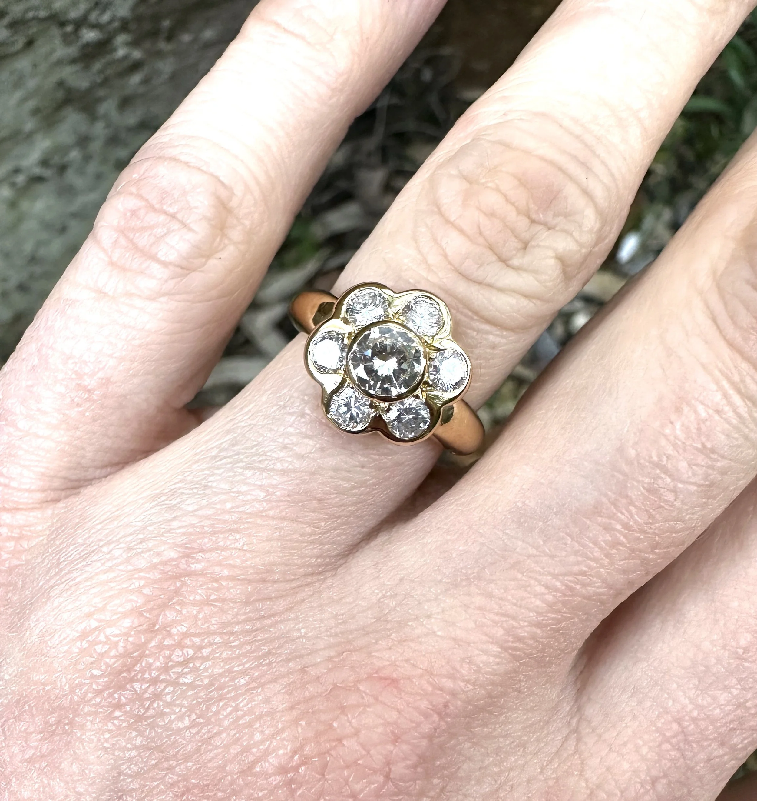 Bague Vintage Fantaisie N167 - Bijou Ancien Occasion