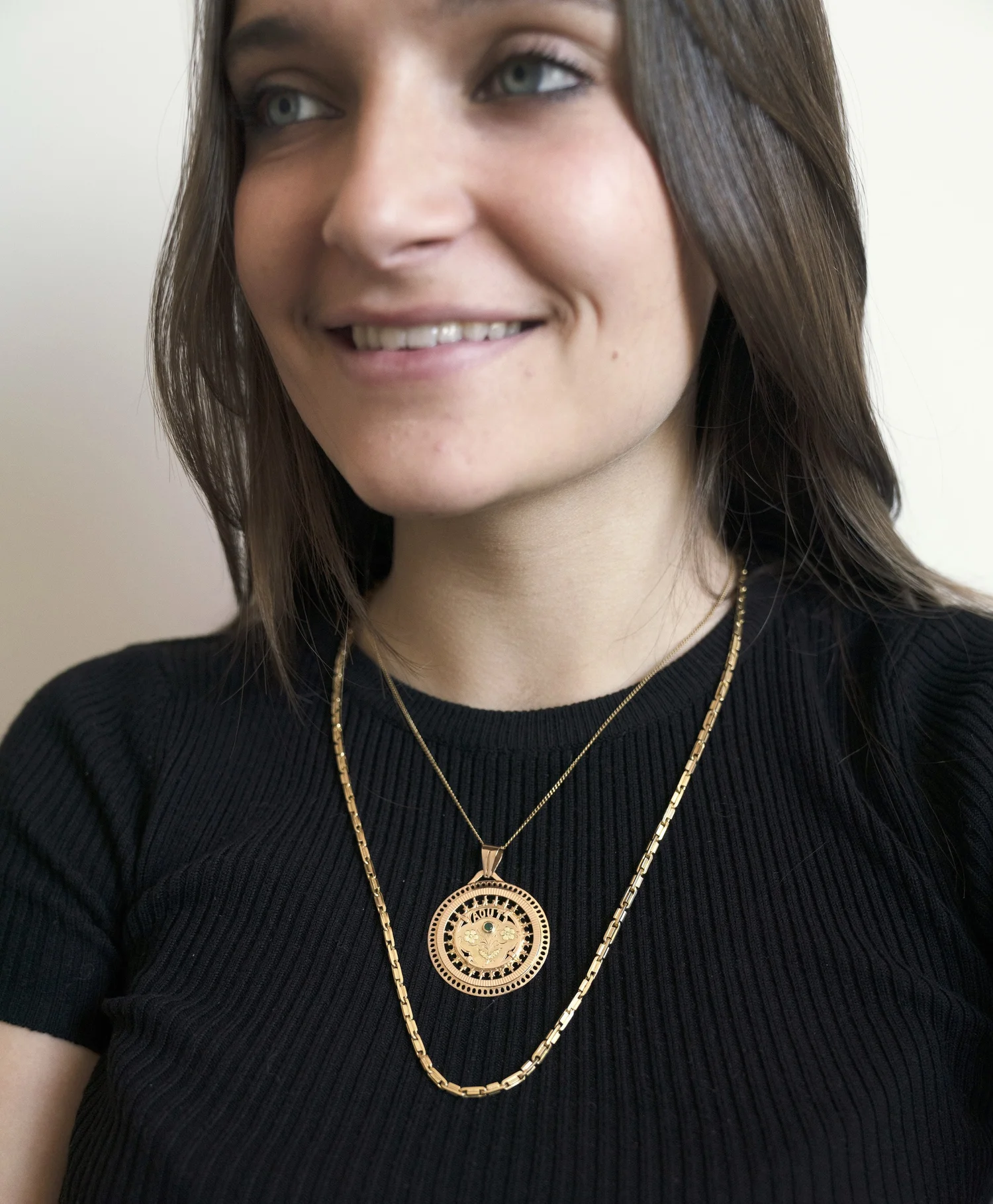Collier Vintage Avec Pendentif - Modèle N130 - Occasion - Bijou Ancien Ou Rétro