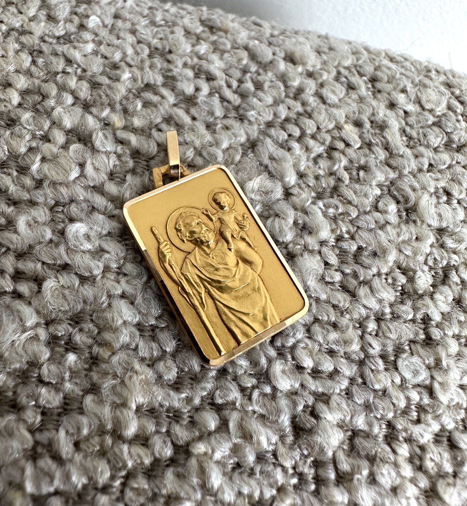 médaille saint christophe plaqué or - S.A.R.L SOLUCA