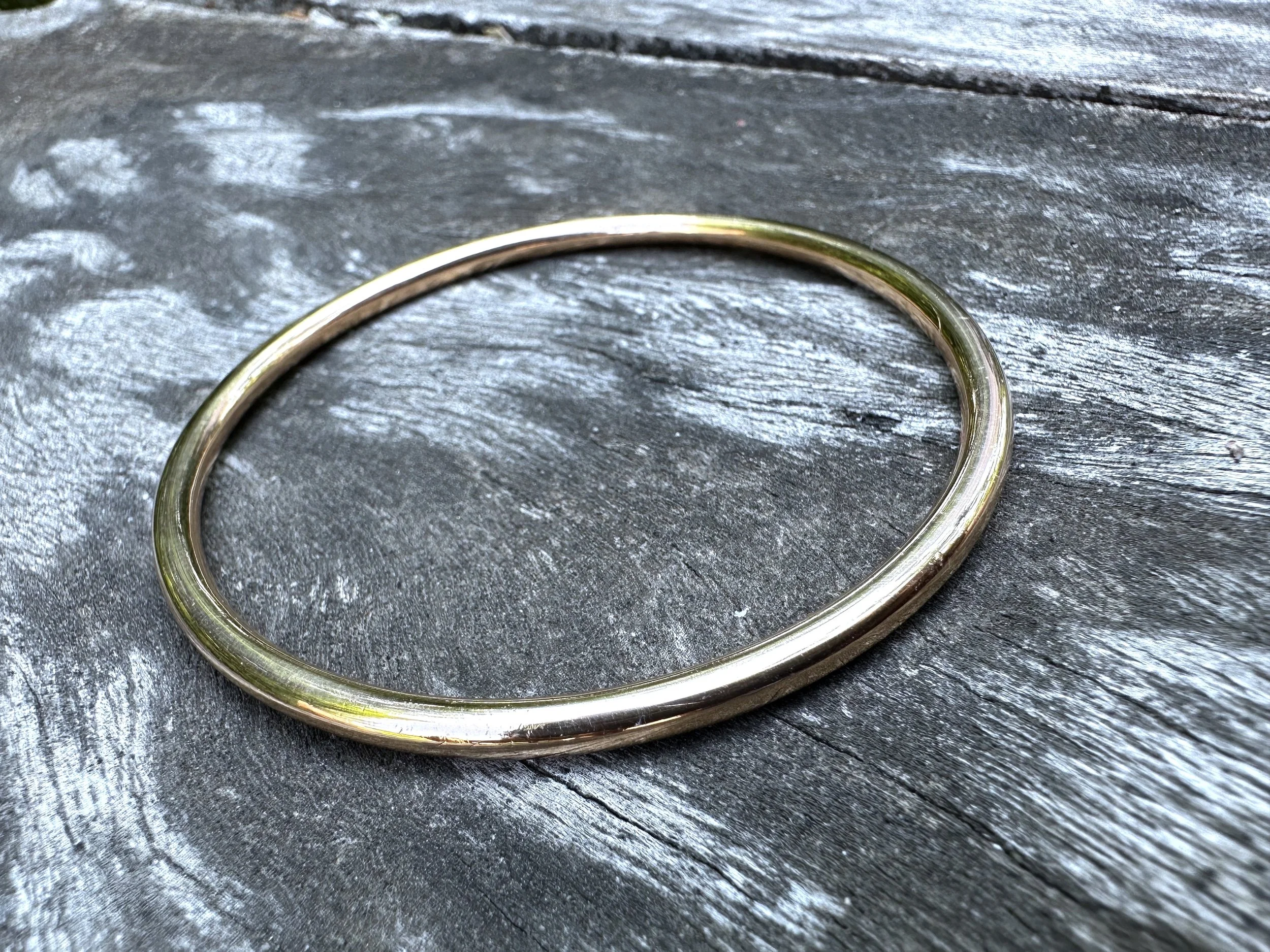 Bracelet Jonc Argent Massif Ancien – Décor Ajouré De Roses, Poinçon Sanglier, Occasion