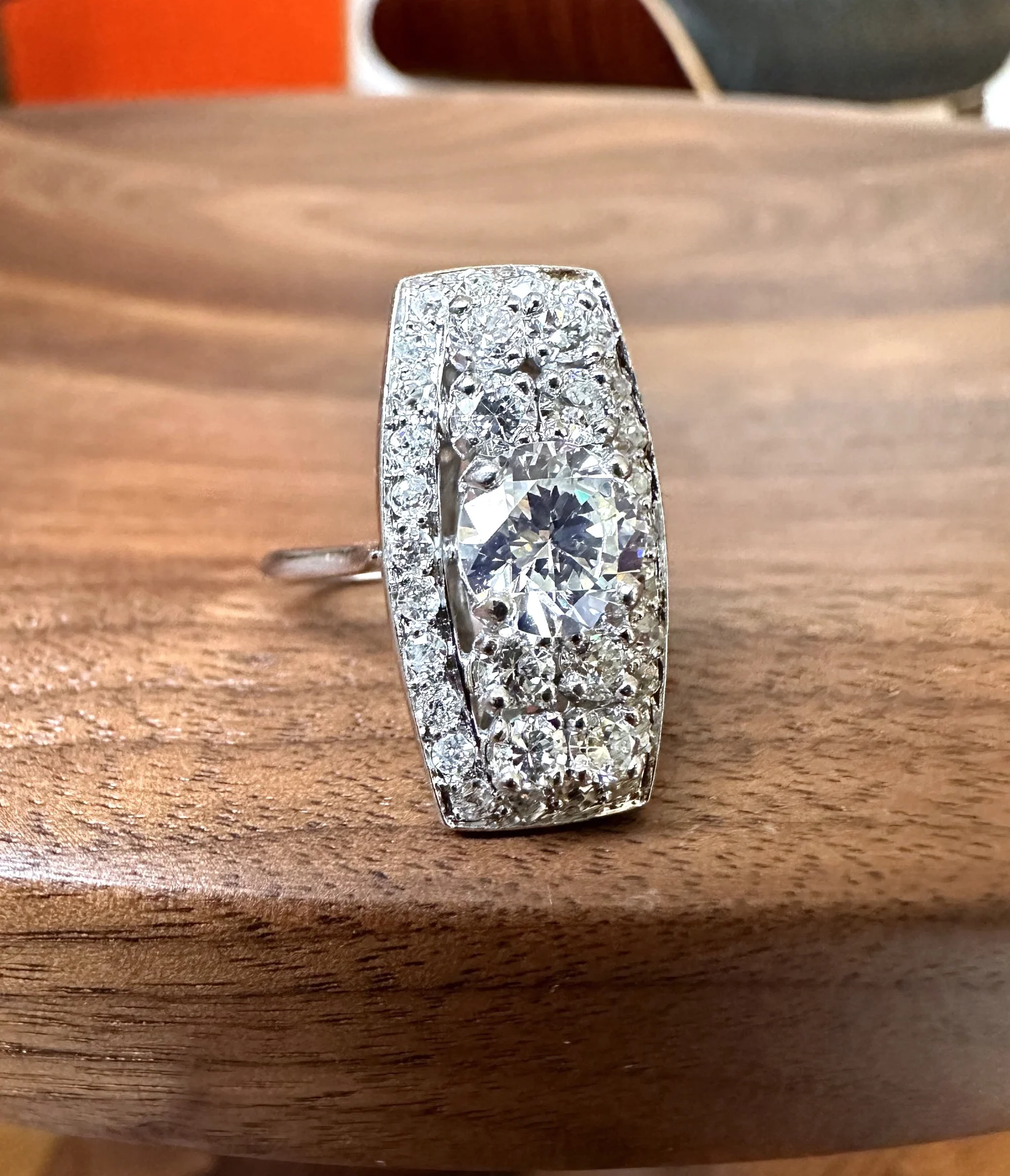 Bague Vintage En Argent Massif, Superbe état