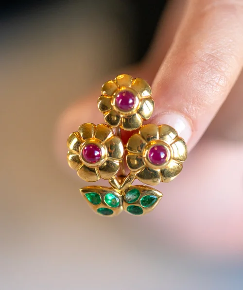 Une broche ancienne du début du 20ème siècle, en or 18