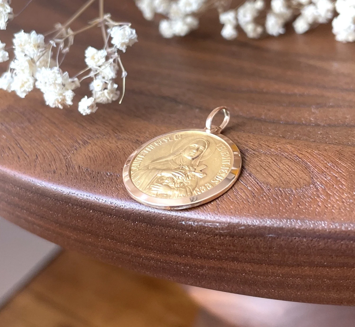Passant Ancien Sainte Thérèse De L'Enfant Jésus - Bijou En Métal Argenté