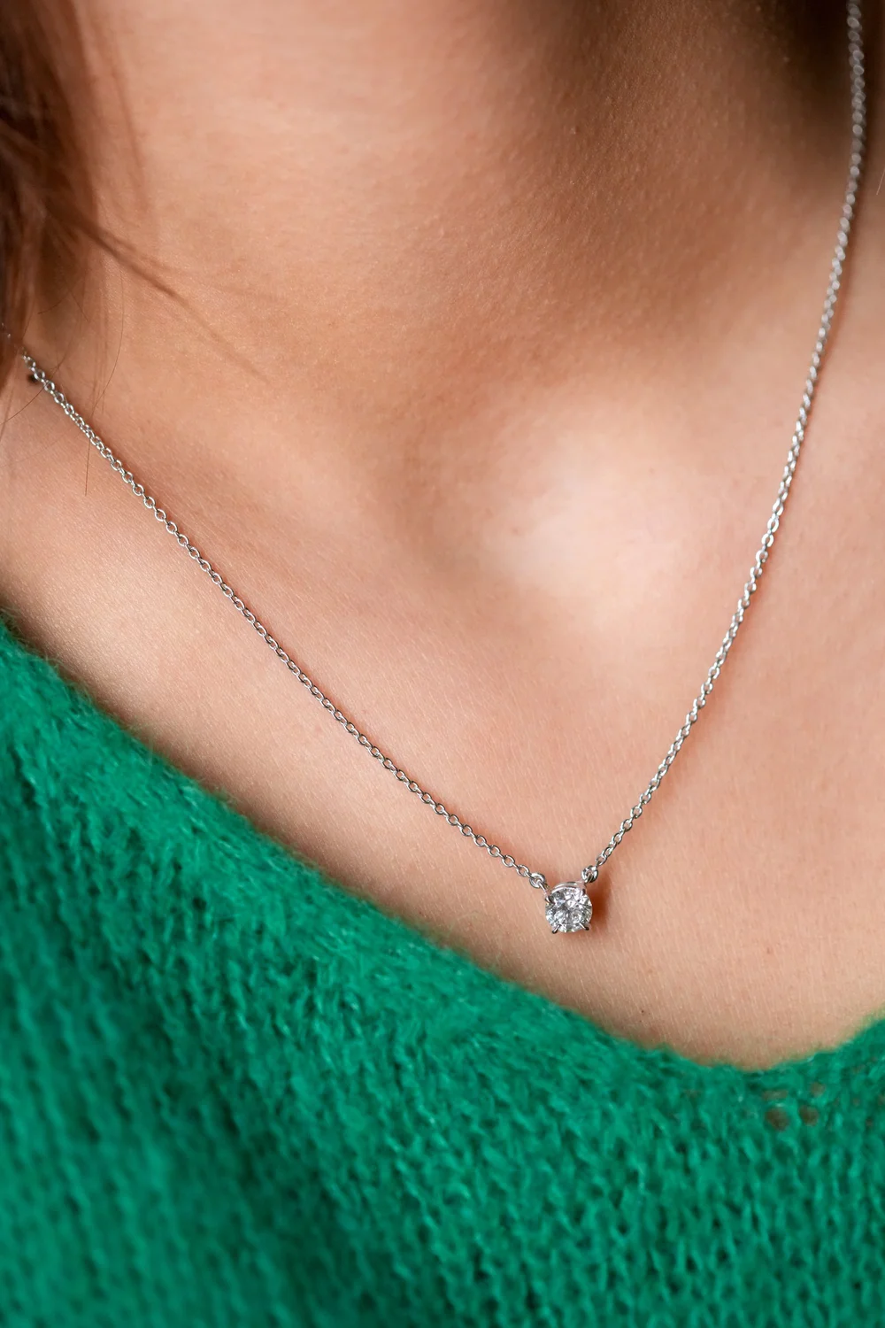 Collier diamant solitaire | BIJOUX | Lerpage