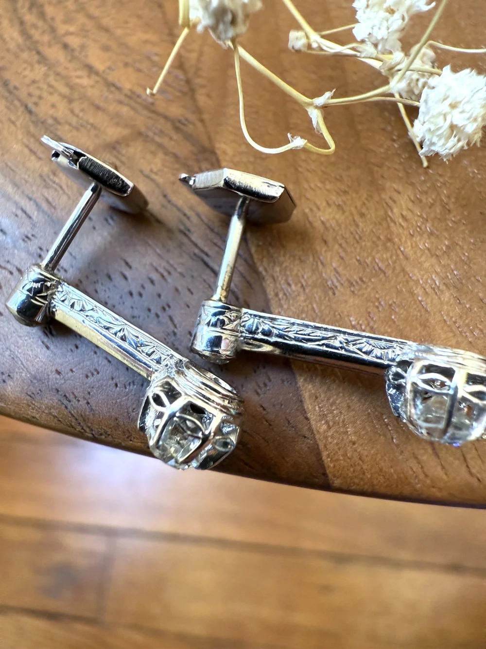 Boucles D'Oreilles Anciennes - Paire - Occasion