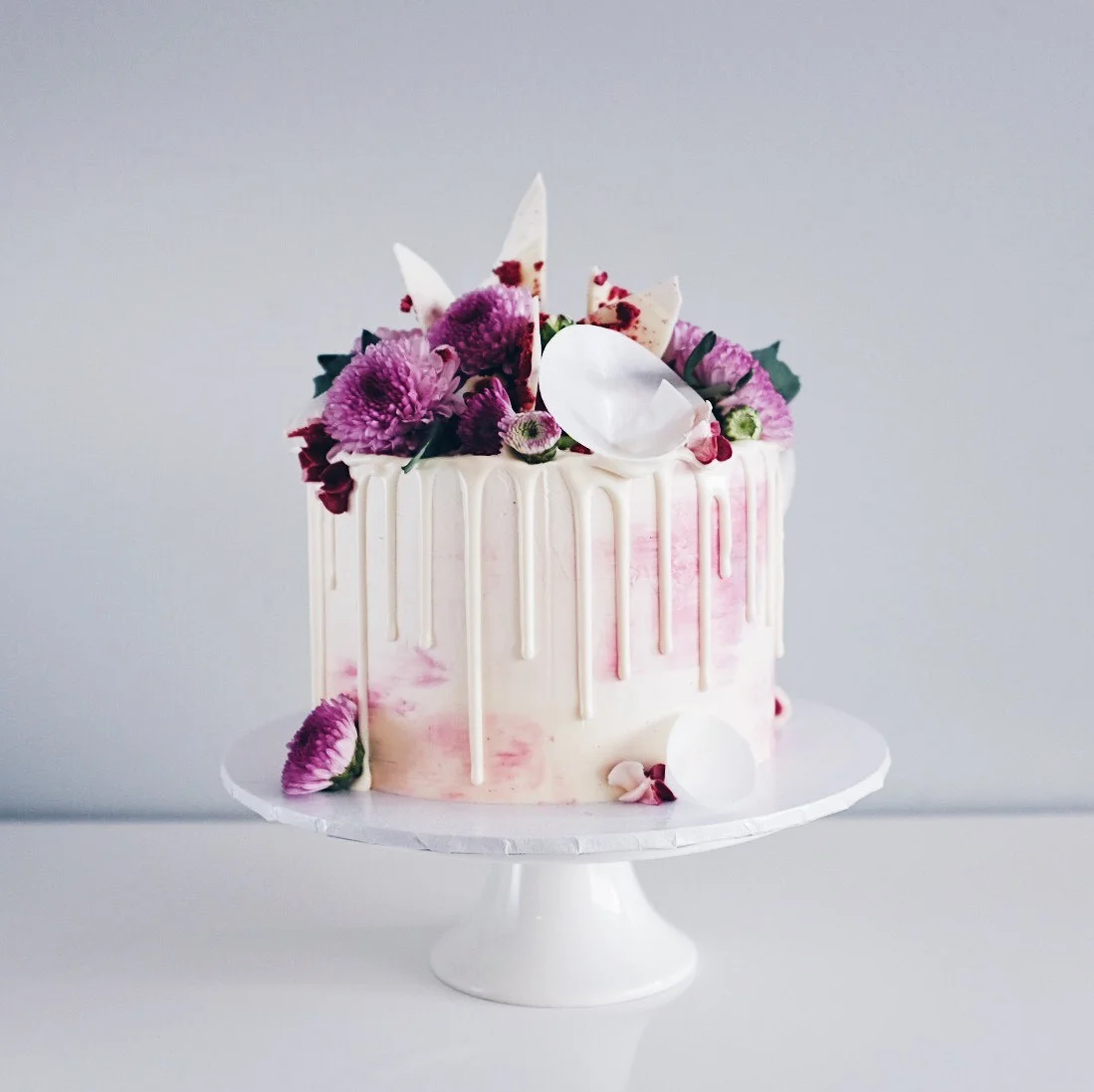 Raspberry cake with Chambord, Swiss meringue buttercream