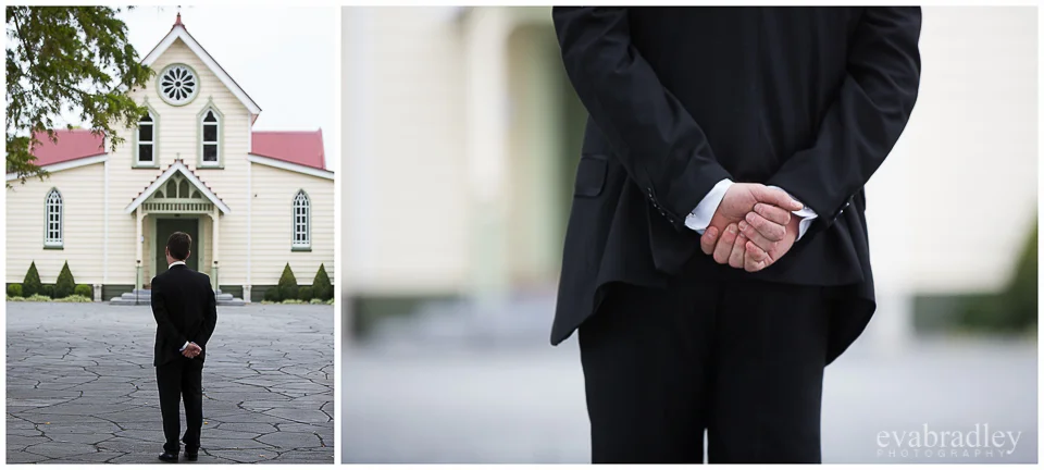 Wedding at The Old Church, Meeanee, Napier.