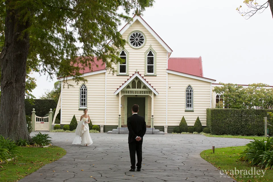Wedding at The Old Church, Meeanee, Napier.