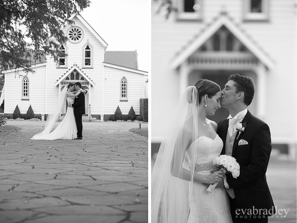 Wedding at The Old Church, Meeanee, Napier.