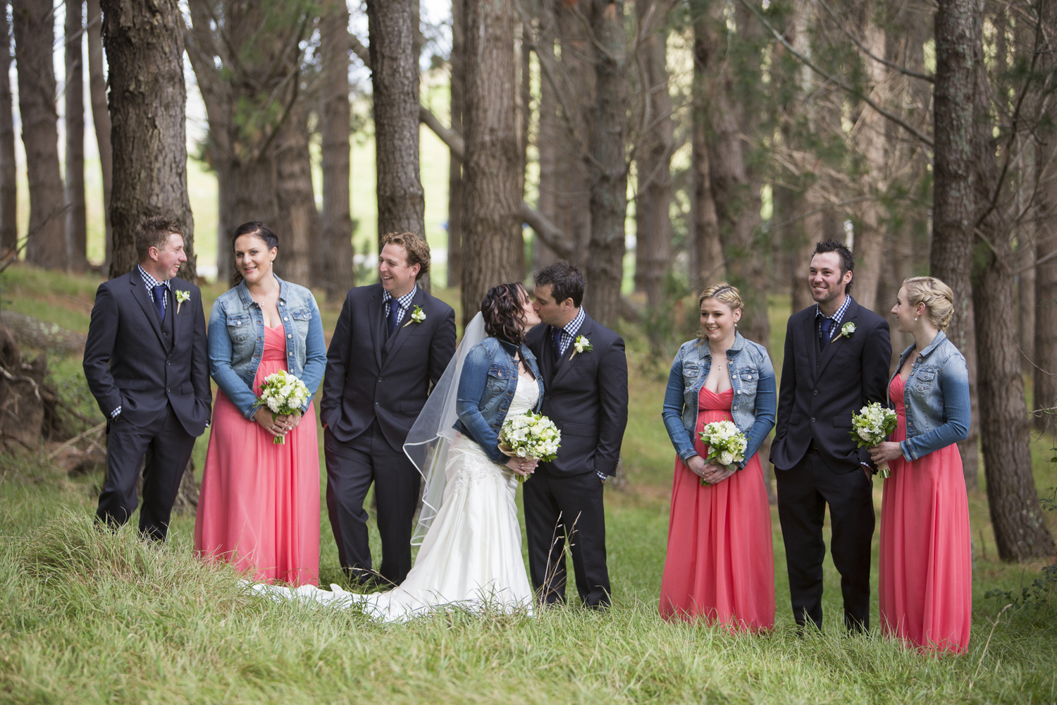 denim jacket bride cowboy boots wedding