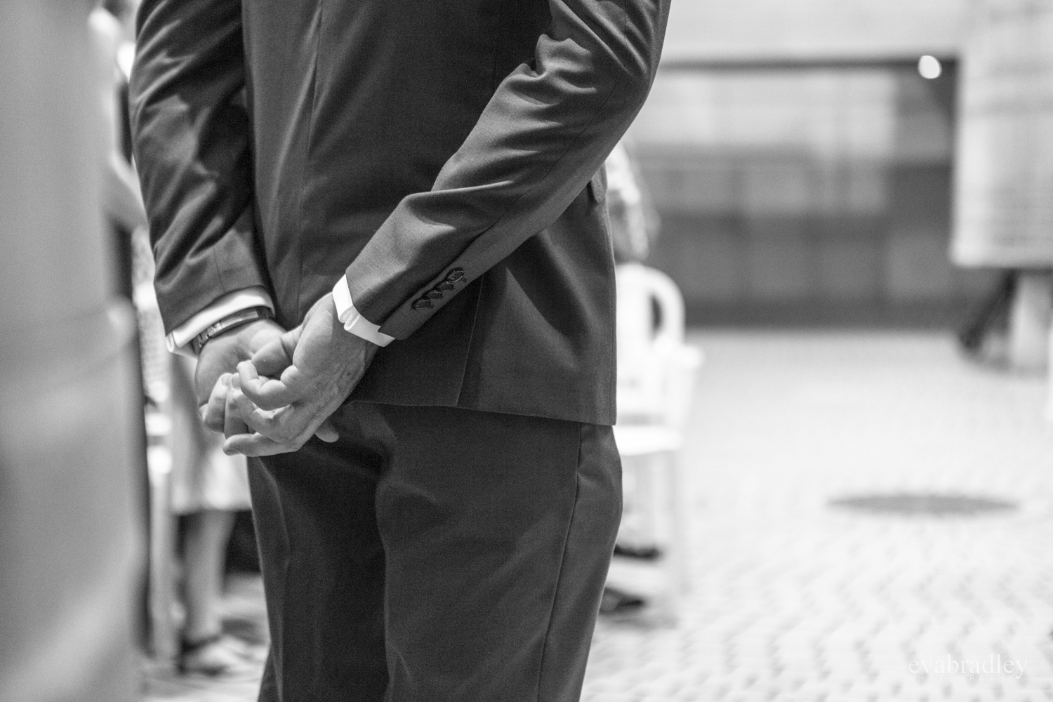 groom waiting craggy range weddings