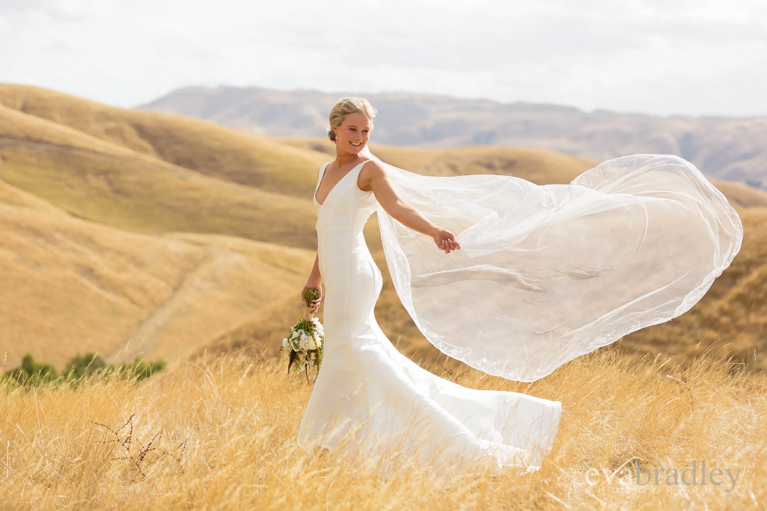 one day bridal veil wedding dress
