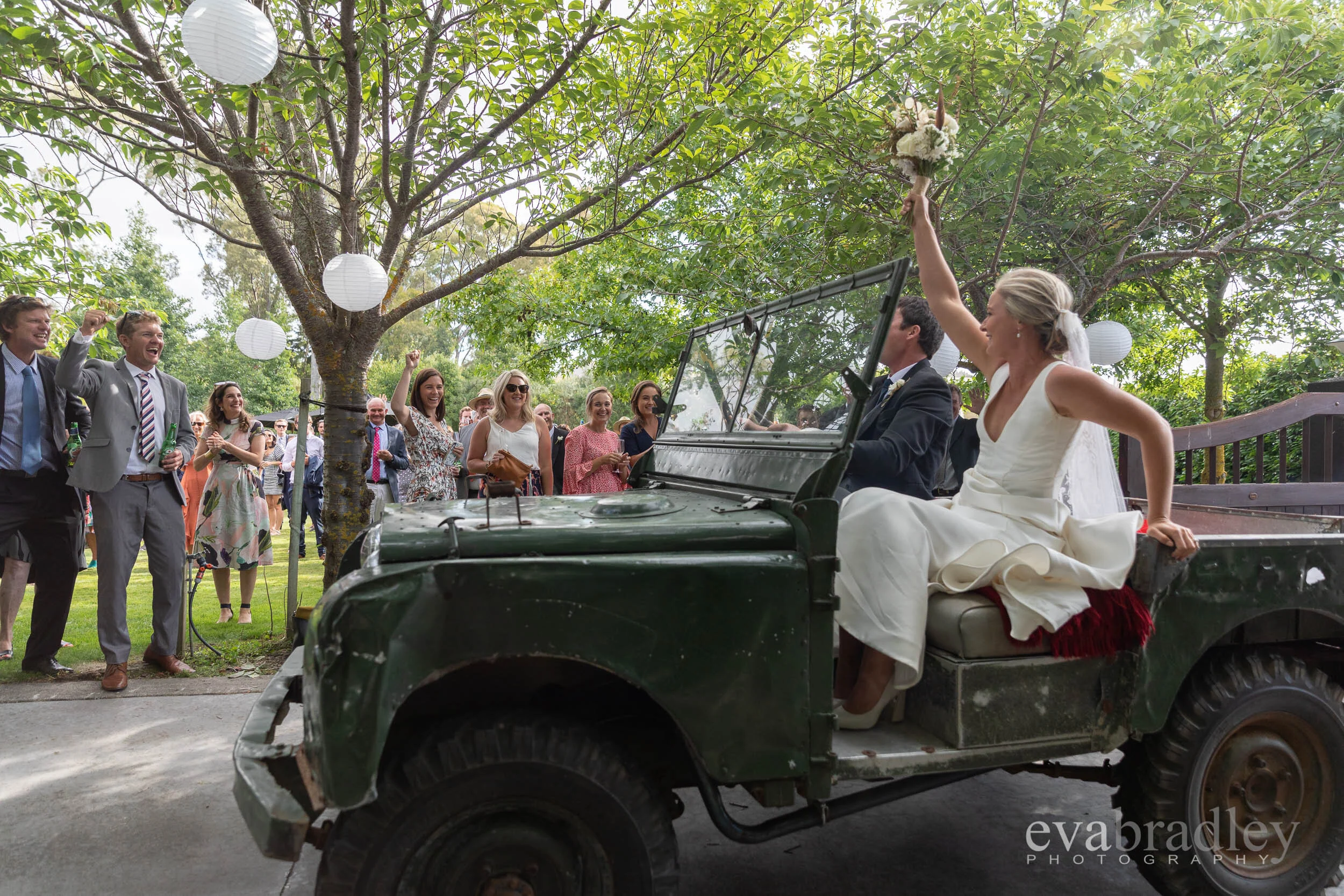 vintage jeep nz wedding
