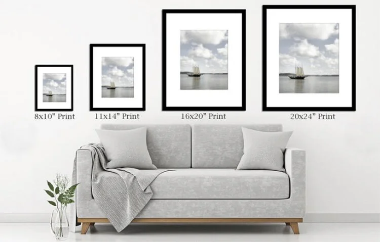 Matted prints are classic, timeless and give your print space to breathe and more impact on the wall.