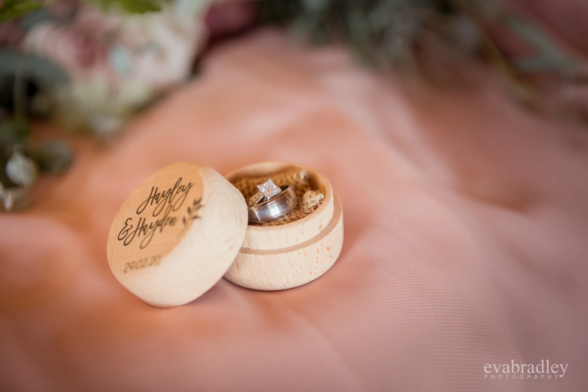 wooden wedding box New Zealand