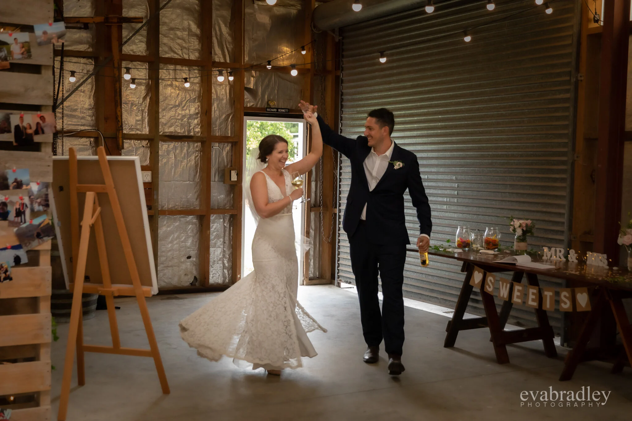 backyard DIY wedding bay view napier