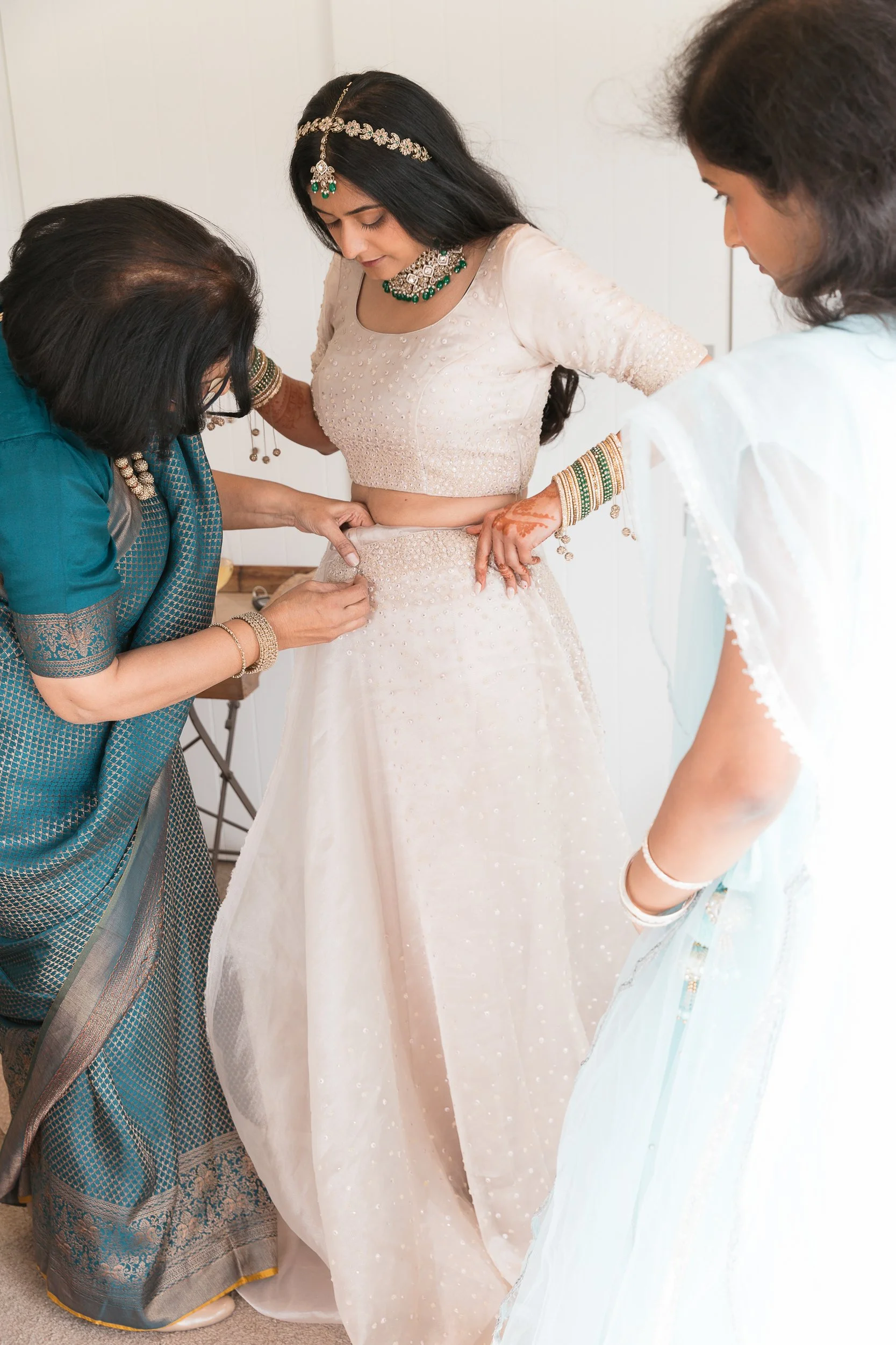 indian-wedding-sari-at-dressing-ceremony