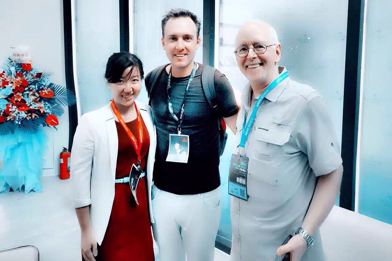 Tina from Rossini, myself and Ron (thanks Li Wei for the photo!)