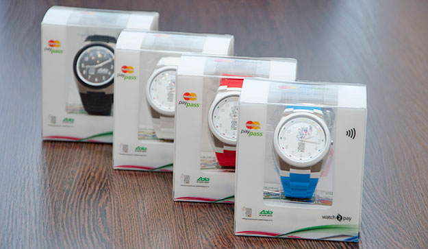 AK Bars Bank Watch with NFC technology and a SIM card linked to a bank card - special issue for the Universiade in Kazan