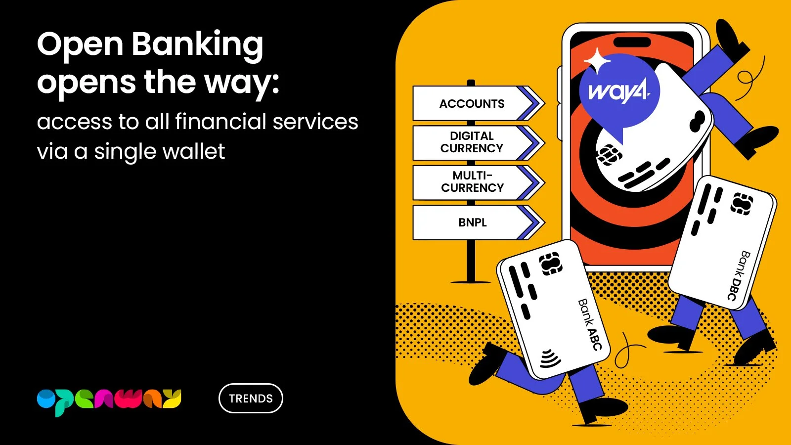 Way4 Digital Wallet  is designed to fully embrace Open Banking