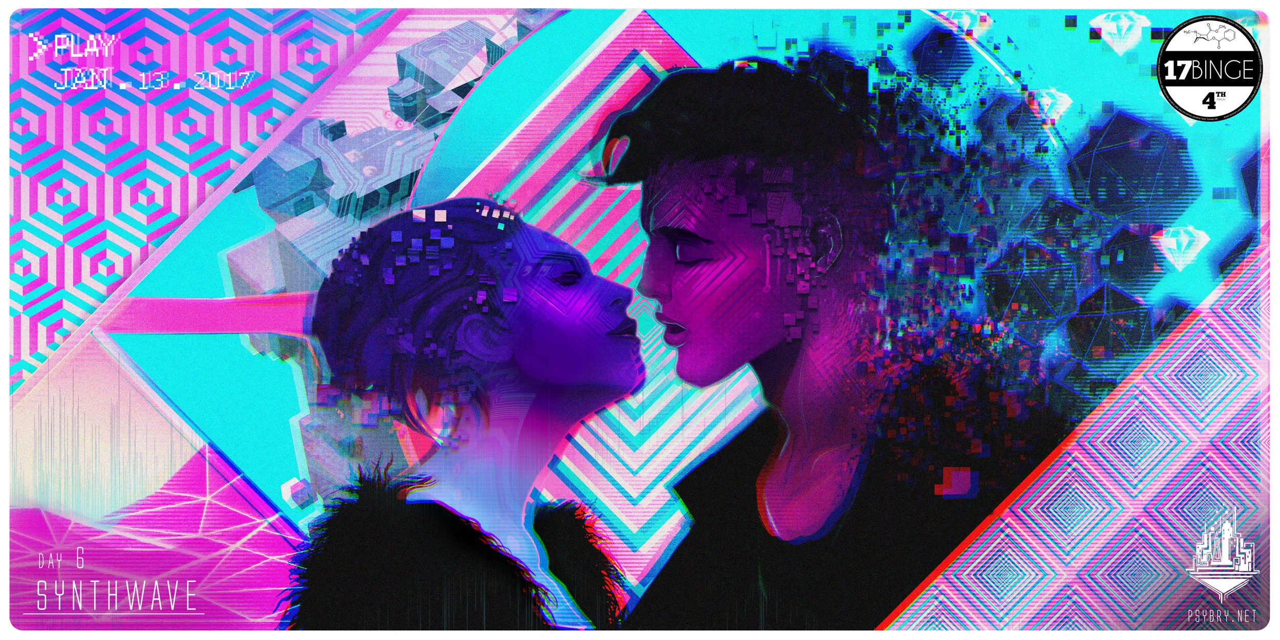 I have a cold so making art feel terrible. Much like Synthwave, I feel the need go back and re-purpose this piece for a much later date.