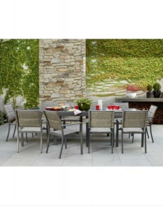 Del Terra Harper 11 Piece Extension Table Setting