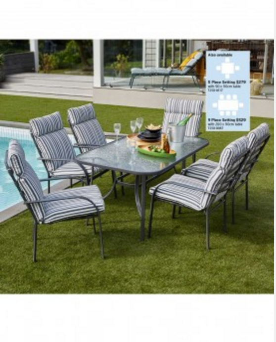 Del Terra Airlie 7 Piece Cushion Setting