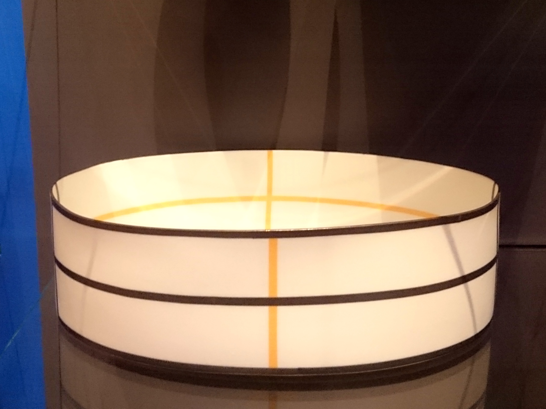 Porcelain oval form by Bodil Menz, 2004