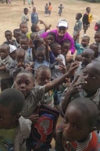 Makwati community school - kids at recess