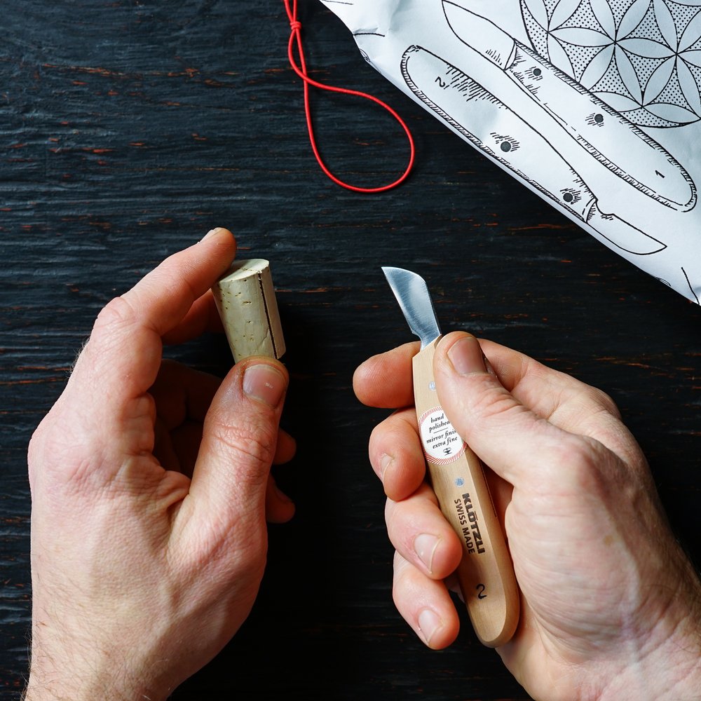Klötzli Hand-Sharpened Chip Carving Knife — DANIEL CLAY WOODWORKING