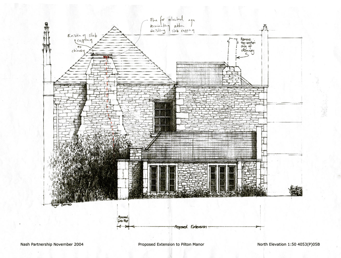 NEW BUILD KITCHEN EXTENSION, PILTON MANOR GRADE I LISTED BUILDING, PILTON, UK