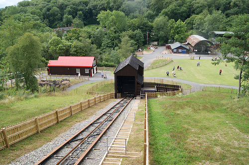 FUNICULAR RAILWAY NEW BUILD, BLISTS HILL, IRONBRIDGE GORGE, UK