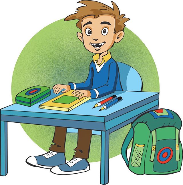 Denne glade skolegutten som heter Gustav, har Kari tegnet i utallige situasjoner gjennom flere skolebøker nå en stund. Vi får håpe han representerer mange glade skolebarn i Norge......😊😔 @karisortland_illustration
#skolebokillustrasjon #illustrati
