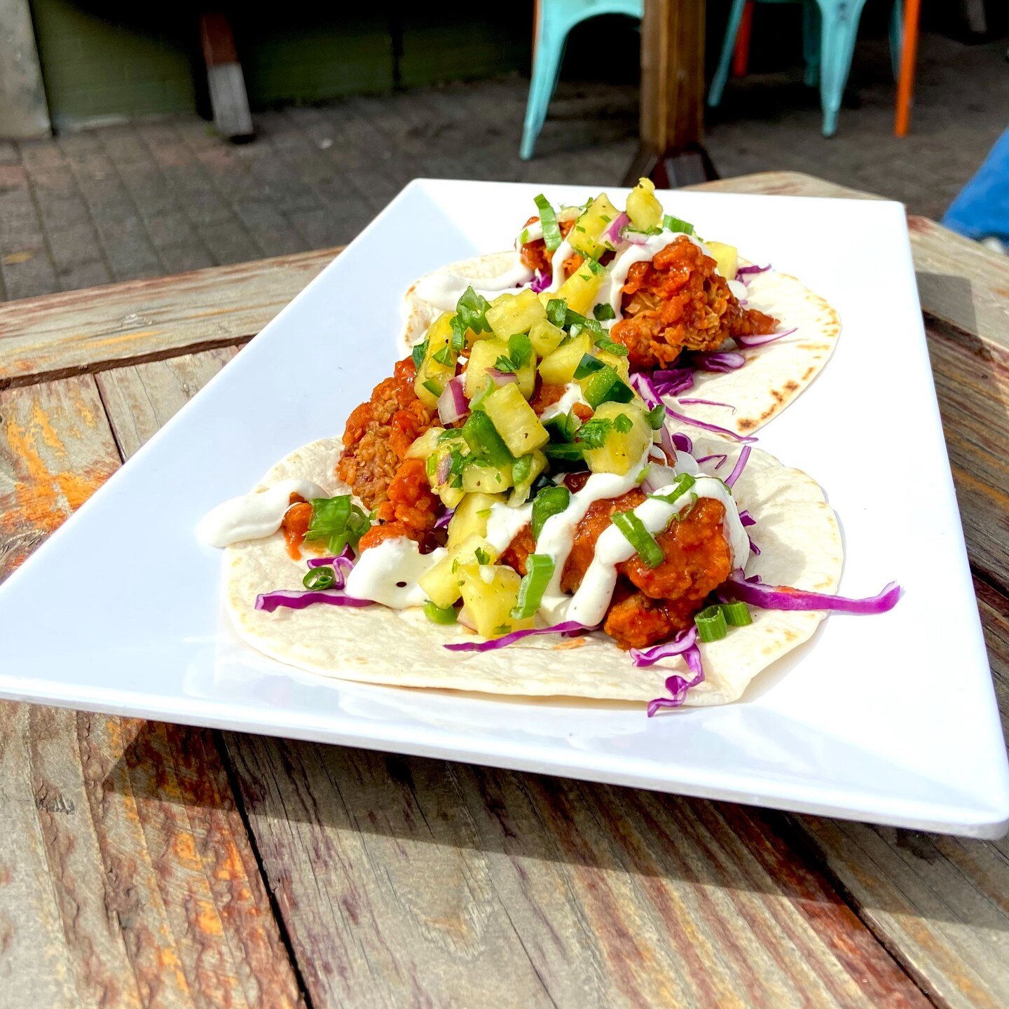 We still have the Tropical Buffalo Taco! Come and get it before it's gone!