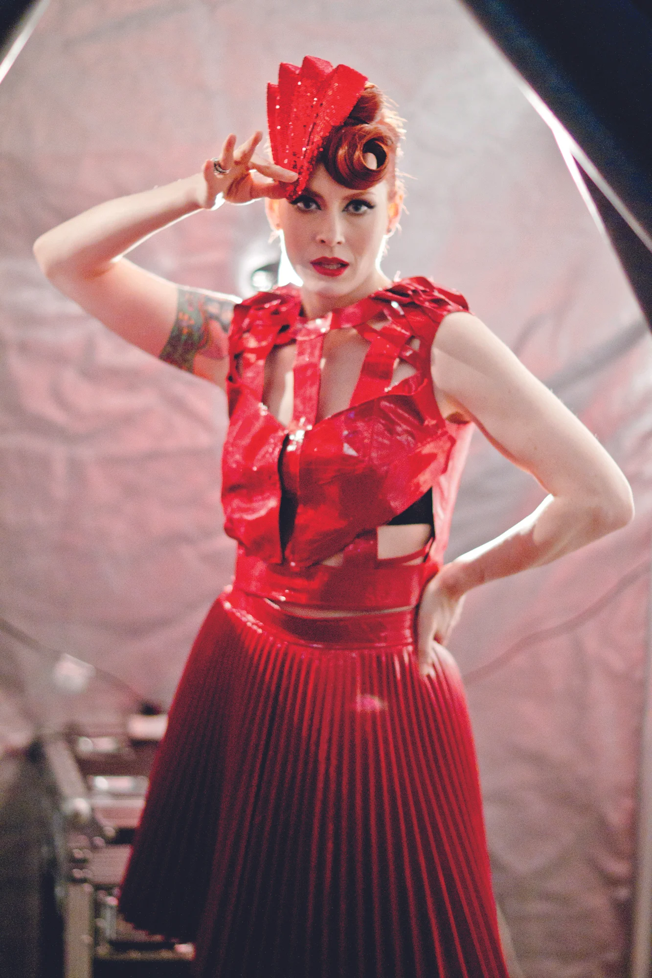 Red Sequined Hat for Ana Matronic (2011)