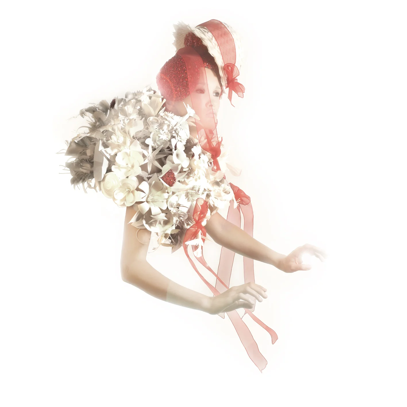 Folded Hat with Paper And Coral Shoulderpiece "Dream Your Dream II" (2006)
