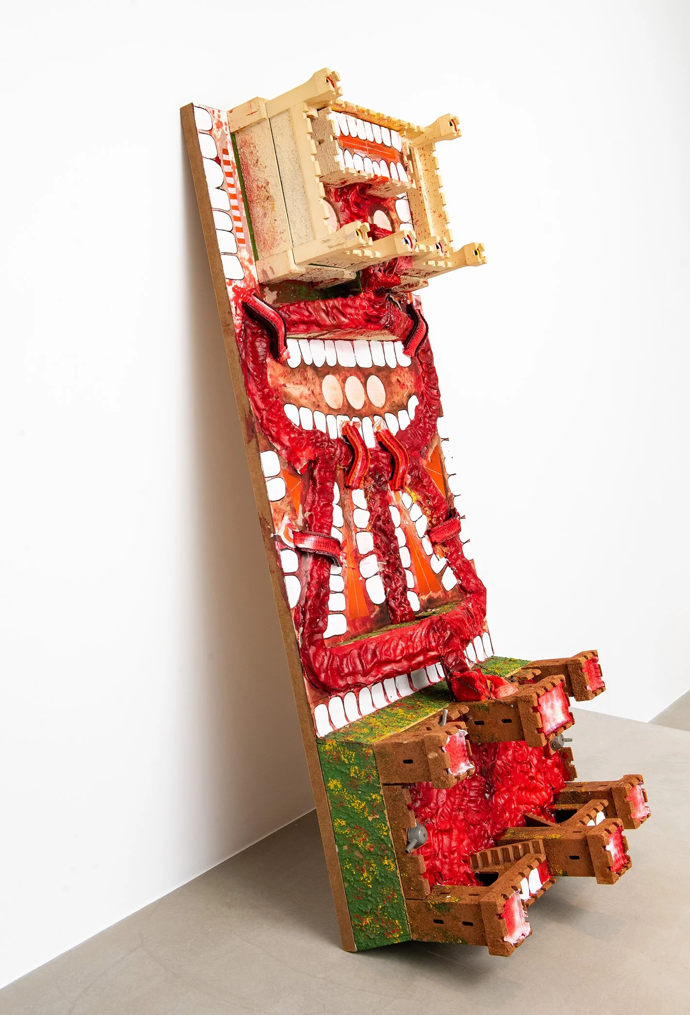 HEALING MACHINE, 2023 Unalit, wood, metal, paper, epoxy, acrylic paint and ink