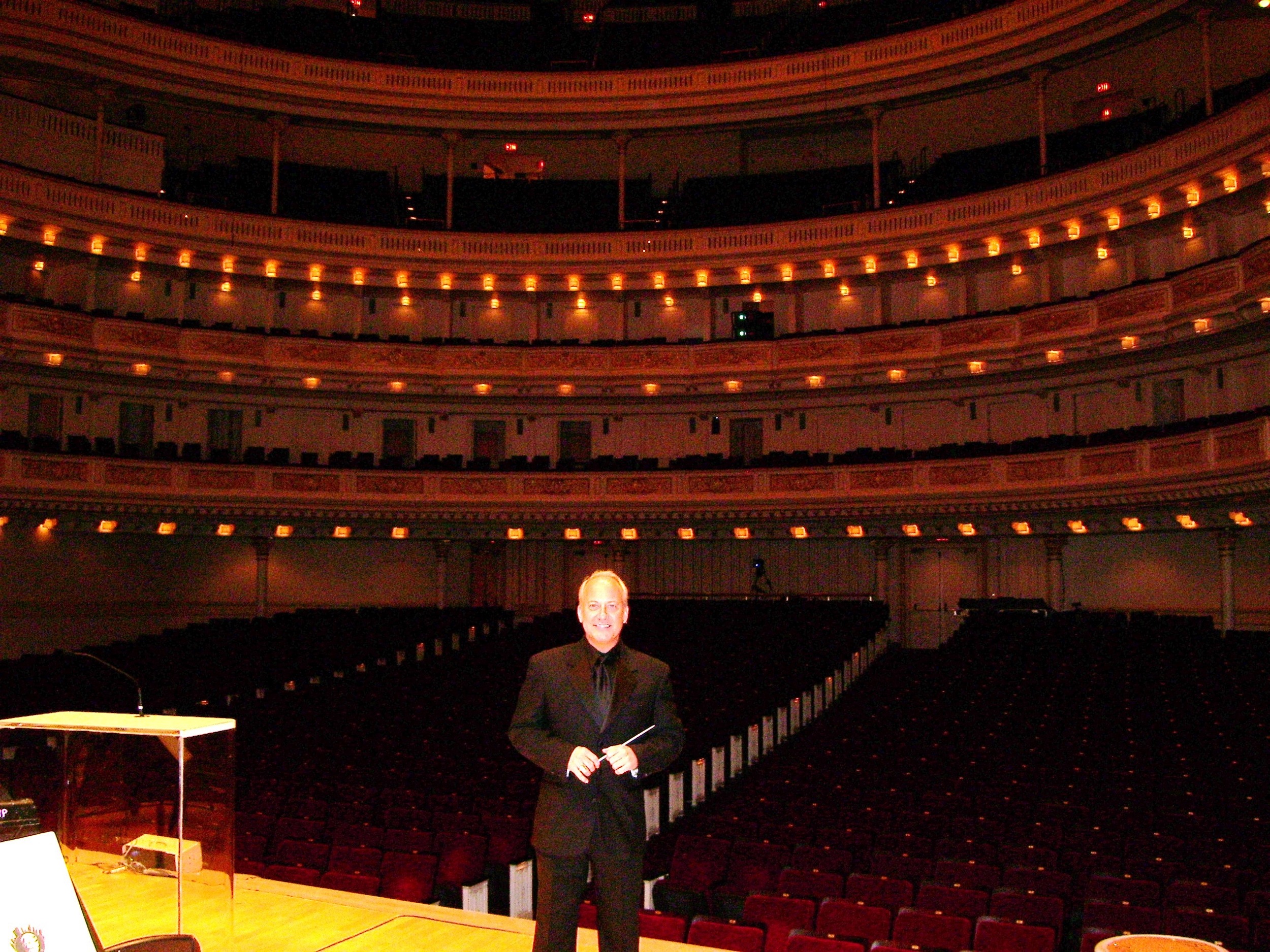 Carnegie Hall debut, with the New York Pops