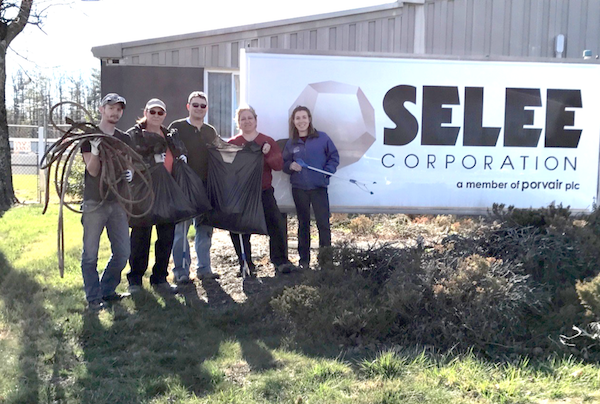 1st Adopt-A-Stream Clean- Over 75 lbs of trash removed from the stream bed and banks.